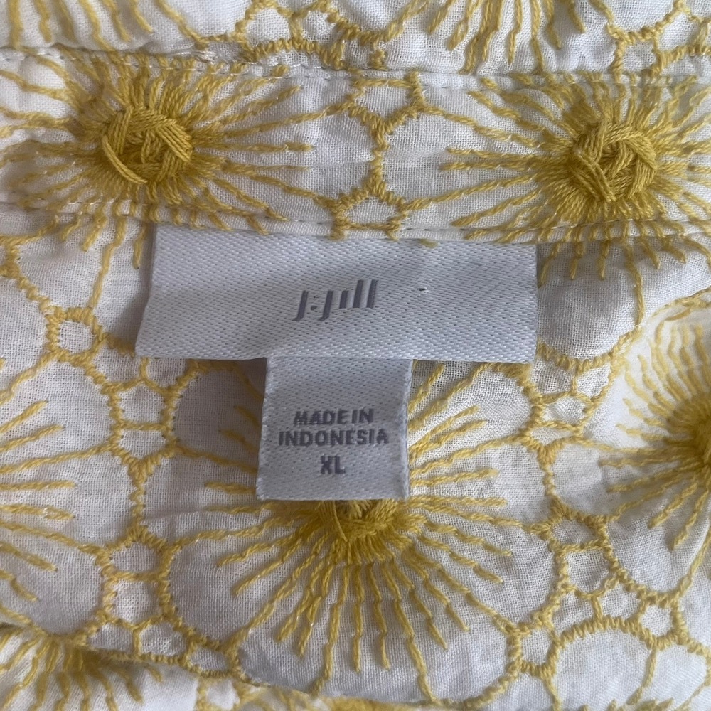 J Jill Button Up Yellow XL - Picture 7 of 14